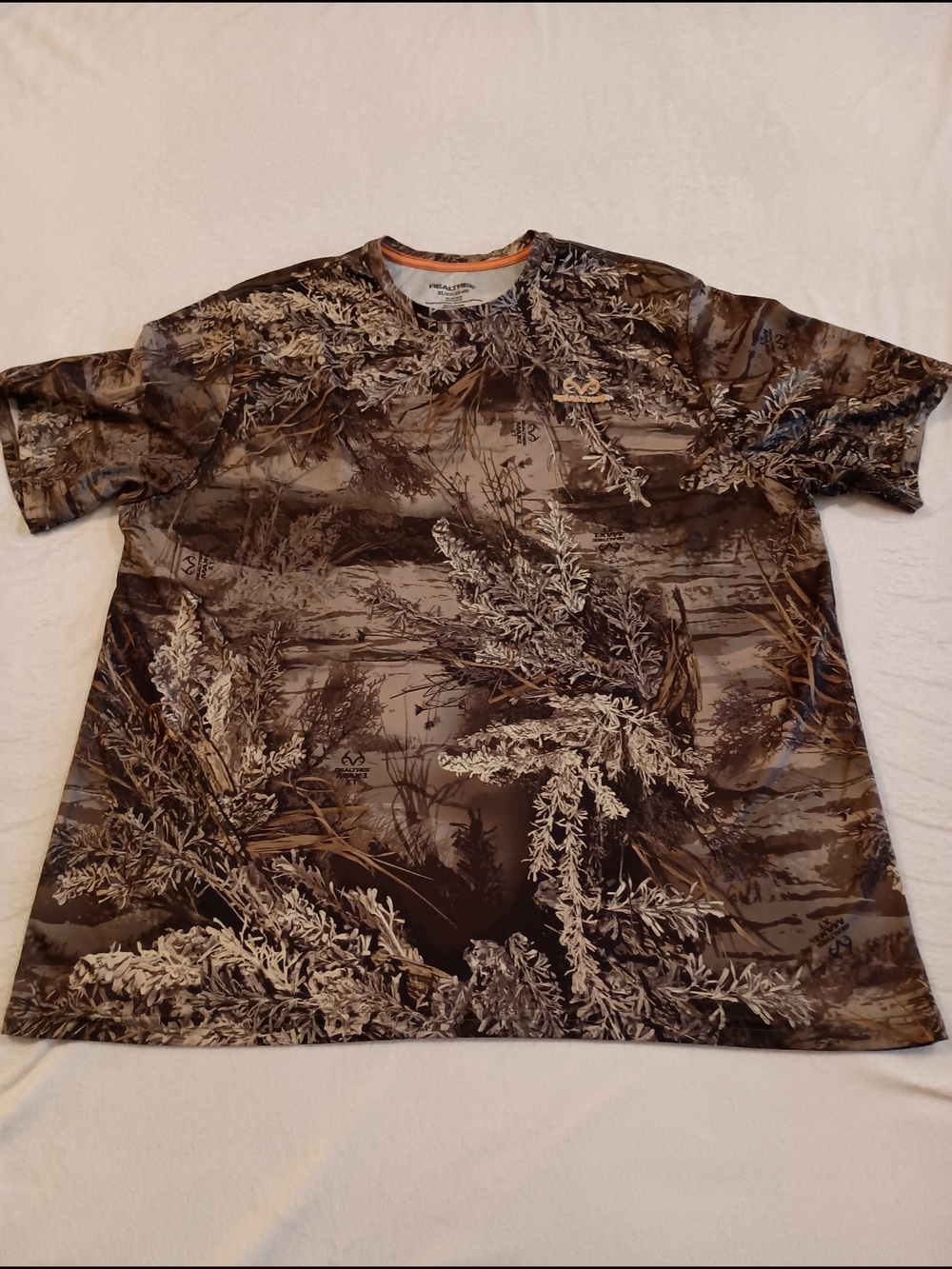 RealTree Max-1 XT Mossy Oak Camo Men's Short Sleeve Shirt Size XL